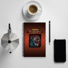 Edgar Letfall RED Spiral notebook from Mitologia Elfica © fantasy universe!